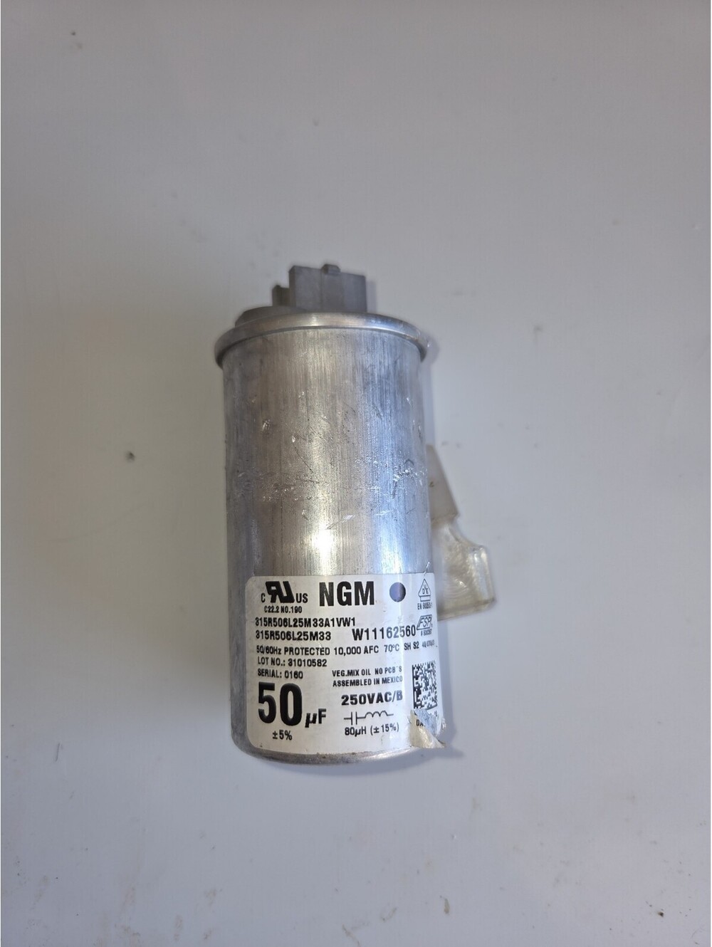 OEM Whirlpool Washer Start Run Capacitor W11162560 W11395618 A23